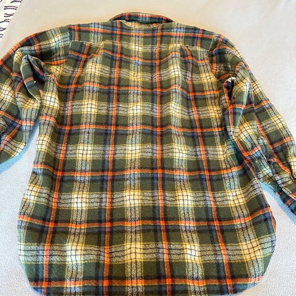 Vintage Pendleton Shirt Mens Large Outdoors Man Wool Plaid USA Made Grandpacore - Picture 3 of 11